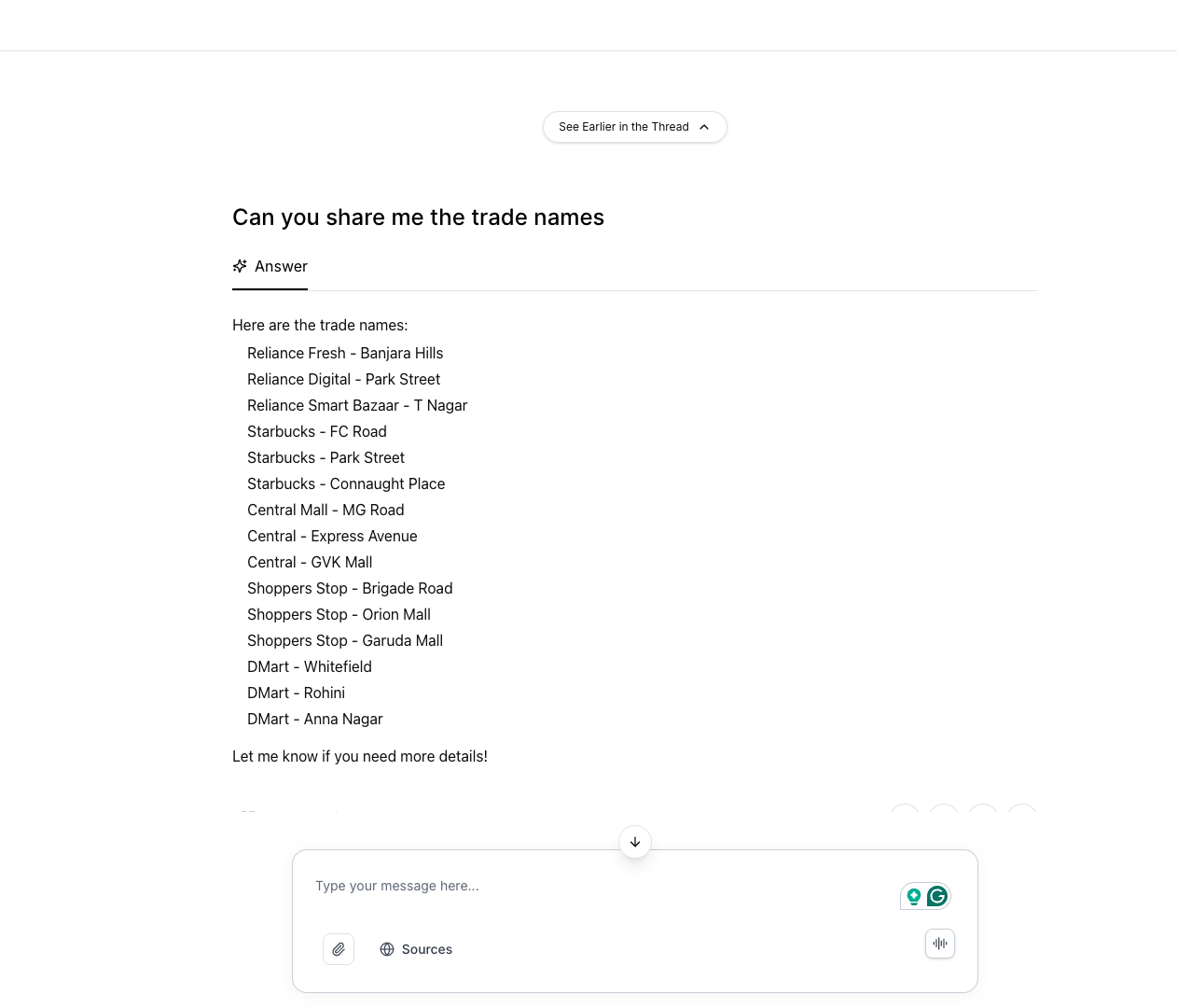 Ongoing Conversation Thread